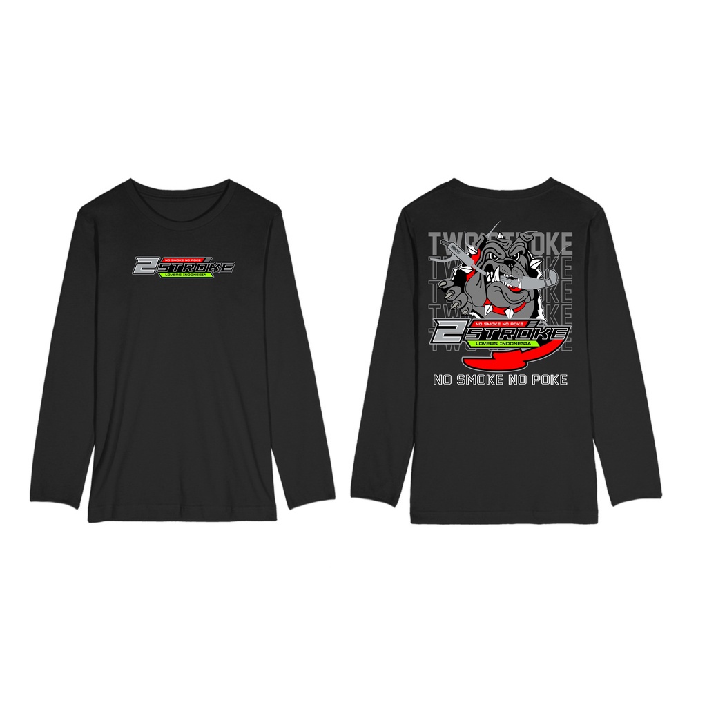KAOS LENGAN PANJANG 2 STROKE PITBULL TWO STROKE INDONESIA BIG SIZE JUMBO