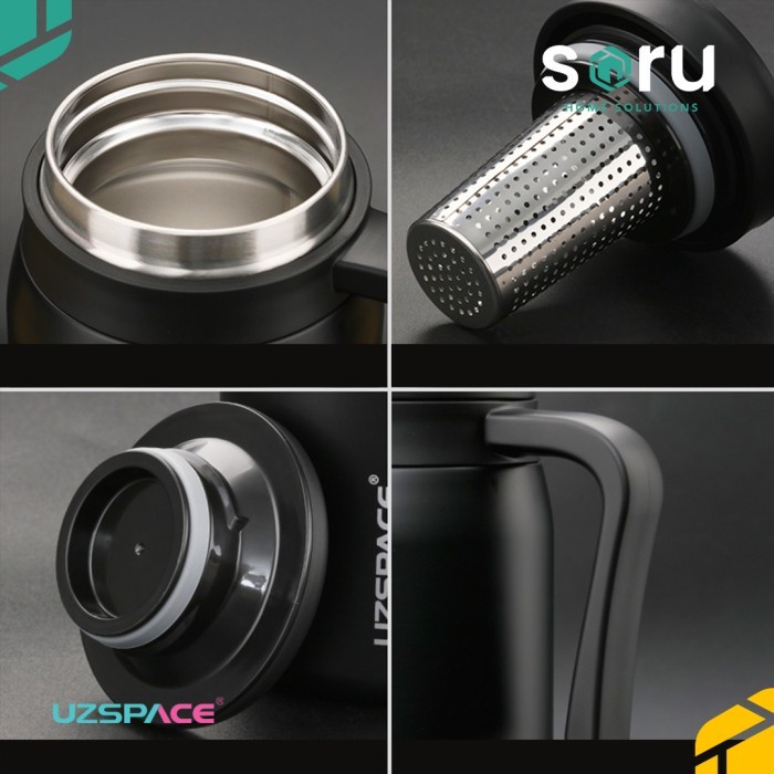 UZSPACE 4078 Mug Minum Thermos Air Panas Stainless Steel SUS 316 ORIGINAL
