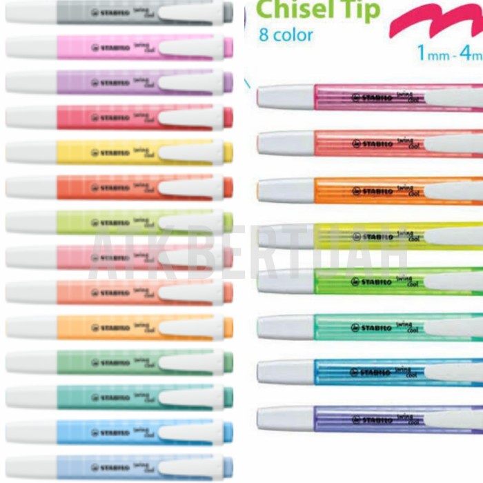 

PAKET LENGKAP SEMUA WARNA STABILO PASTEL ORIGINAL BOSS SWING COOL