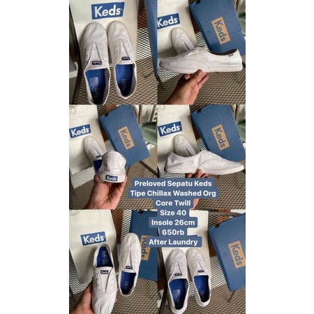 Preloved Sepatu Keds Chillax Washed Org Core Twill
