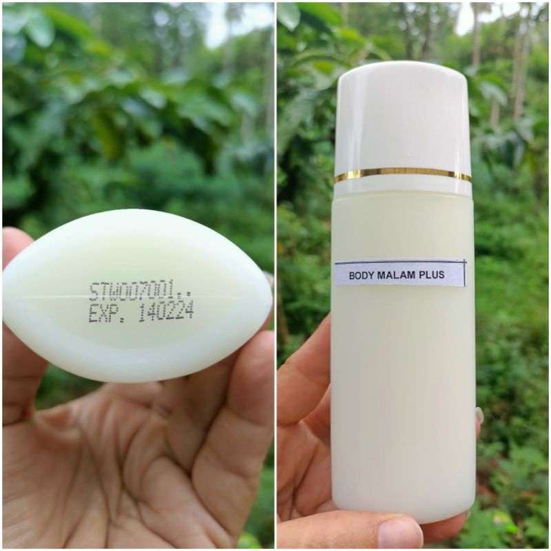 HB PEMUTIH malam plus LOTION MALAM PLUS BMP QC KLOBE KENTAL