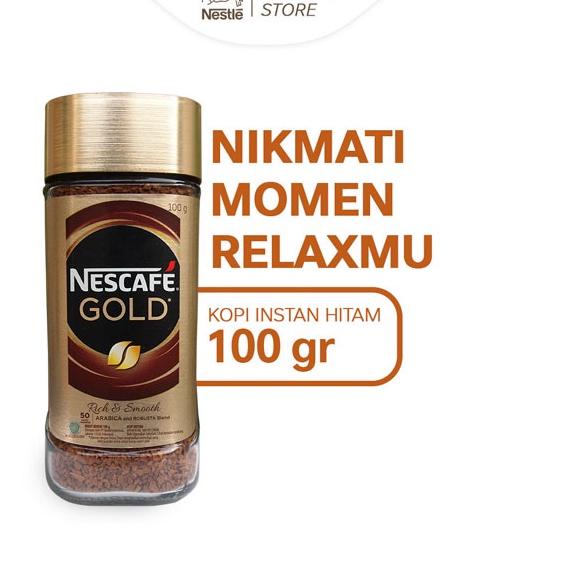 

✽ NESCAFE GOLD Kopi Instan Kopi Hitam Jar 100gr ☀