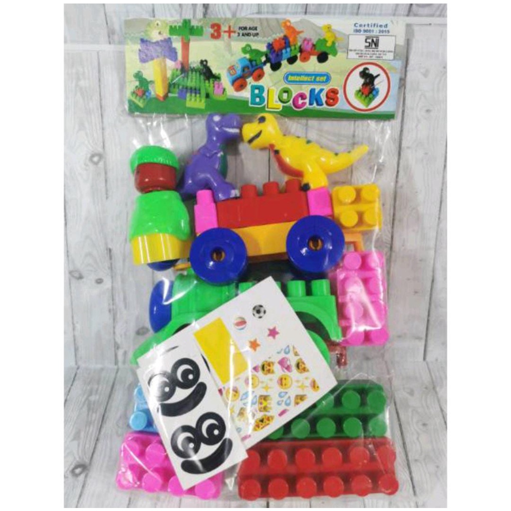 Arsya_Toys/Mainan Bongkar Pasang Block pintar/ Mainan Block murah dino