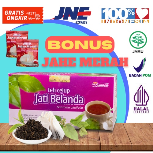 

TEH JATI BELANDA Pelangsing Alami Dan Memperlancar BAB Tazakka isi 20 Kantung teh celup Original HALAL BPOM