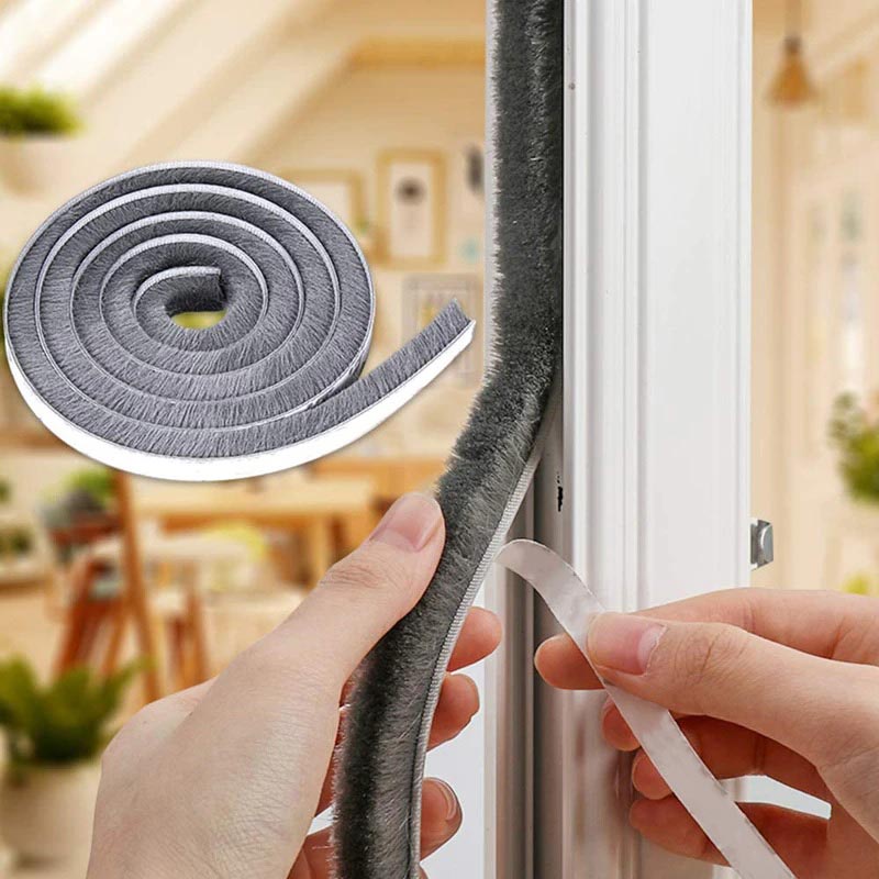 Lis Strip Pintu Brush Strip Sealing Sound Insulation 5 Meter - KK-062