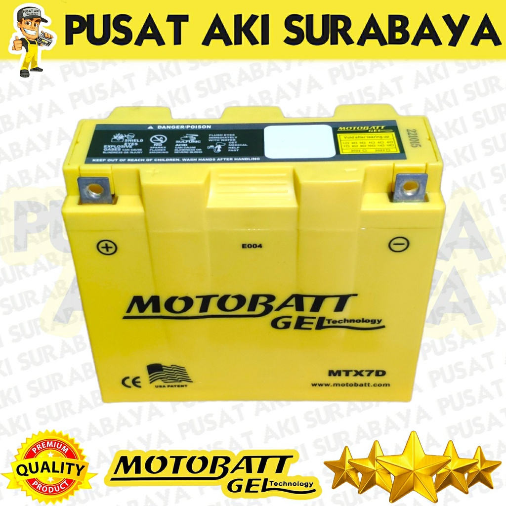 ⭐⭐⭐⭐ MOTOBATT ASLI MTX7D AKI MOTOR ORIGINAL ACCU YAMAHA SCORPIO Z NOUVO Z HONDA TIREV TIGER REVO JAMINAN GARANSI YUASA YB7B-B