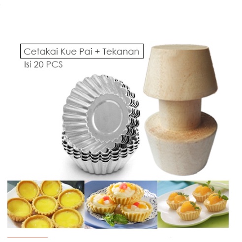 Paket Cetakan Pie 1 Kodi plus Pusher/Penekan