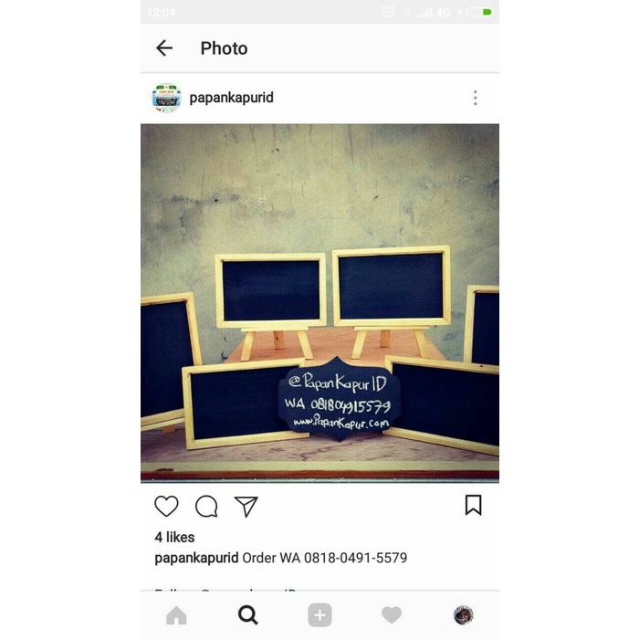 

Terlaris Papan Tulis Kapur 20*30 Murah / Mini Chalkboard