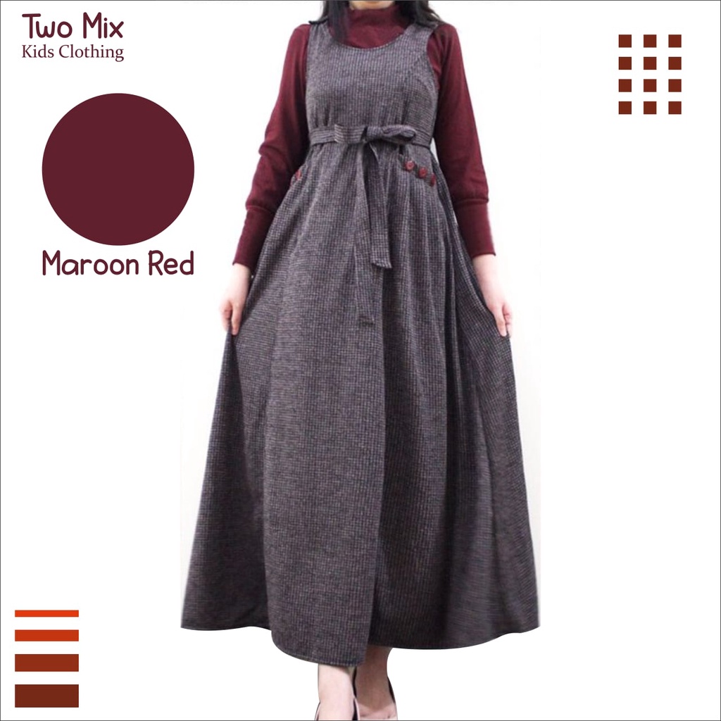 Two Mix - Raya Collection 2024 - Baju Gamis Anak Perempuan - Dress Anak Muslim Cewek M1808-3