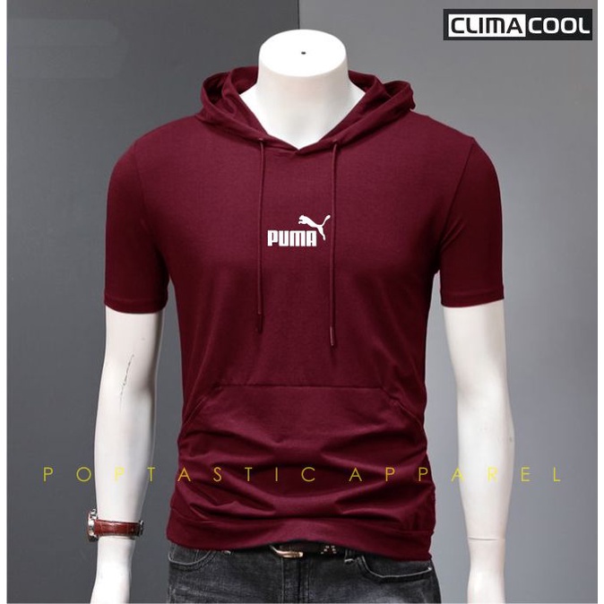 Rompi Hoodie Pria Kaos Distro Manset Olahraga Running Stretch SLIM FIT