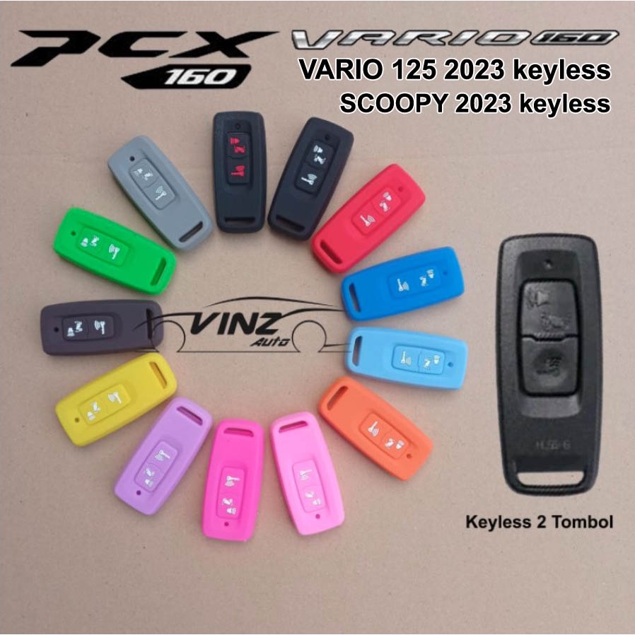 Silikon Remote Keyless All New PCX 160 Vario 160  ADV 160 Vario 125 2023 Scoopy 2023 2 Tombol