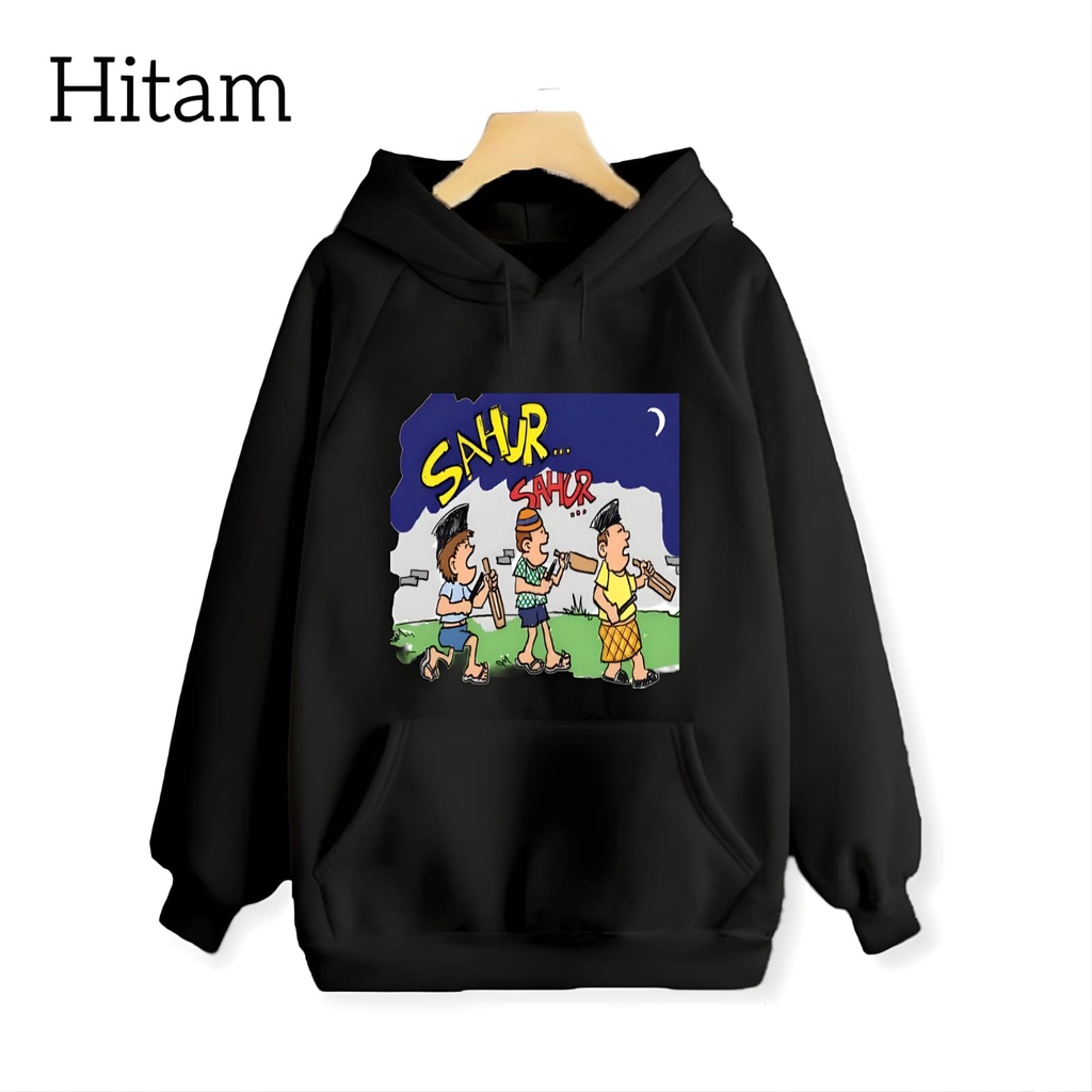 Hzl_outfit Hoodie Sweater Anak Uniseks Starnight Sahur Sahur... S,M,L,XL