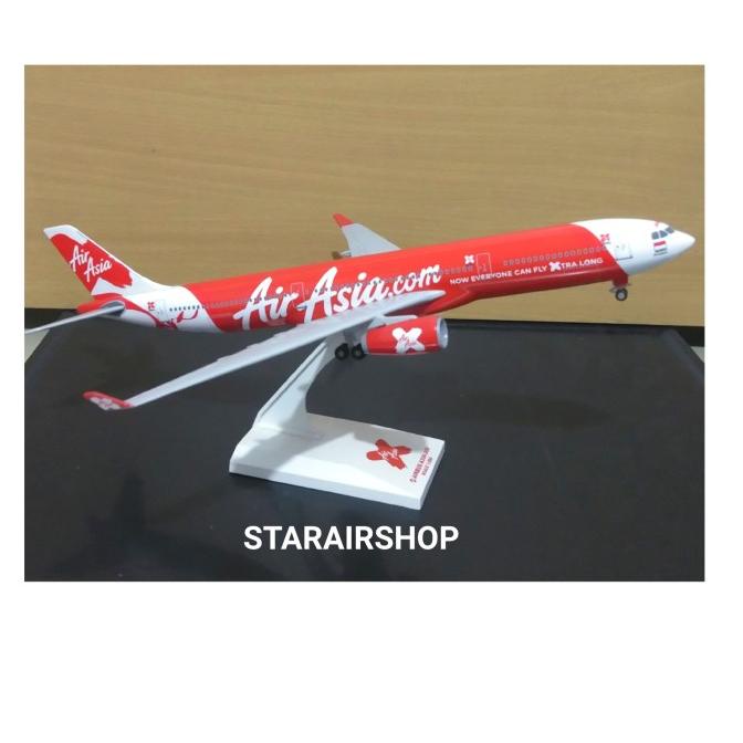 Diecast Miniatur Pesawat Airasia A330-300 Skala 1/200