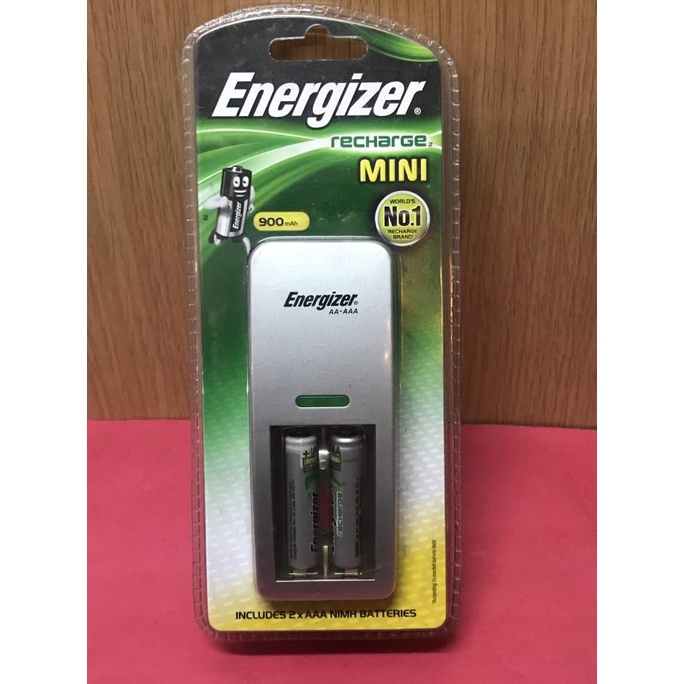 Energizer Recharge MINI AA/AAA Charger + Battery AAA 900mAh