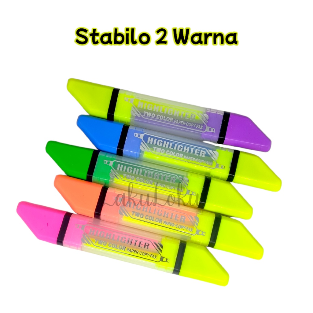 

Stabilo / Highlighter 2 Warna Duhu
