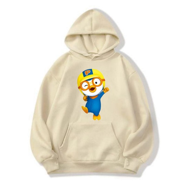 sweater hoodie anak pororo laki laki wanita baju switer hudi usia 5-10tahun