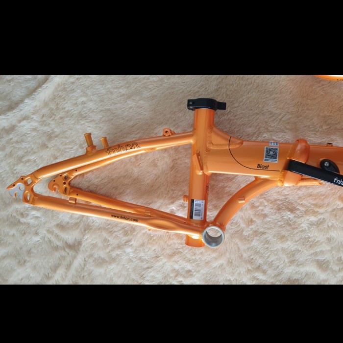 Frame Fork plus Handlepost Fnhon Blast V Brake 20 22 inch Orange oren