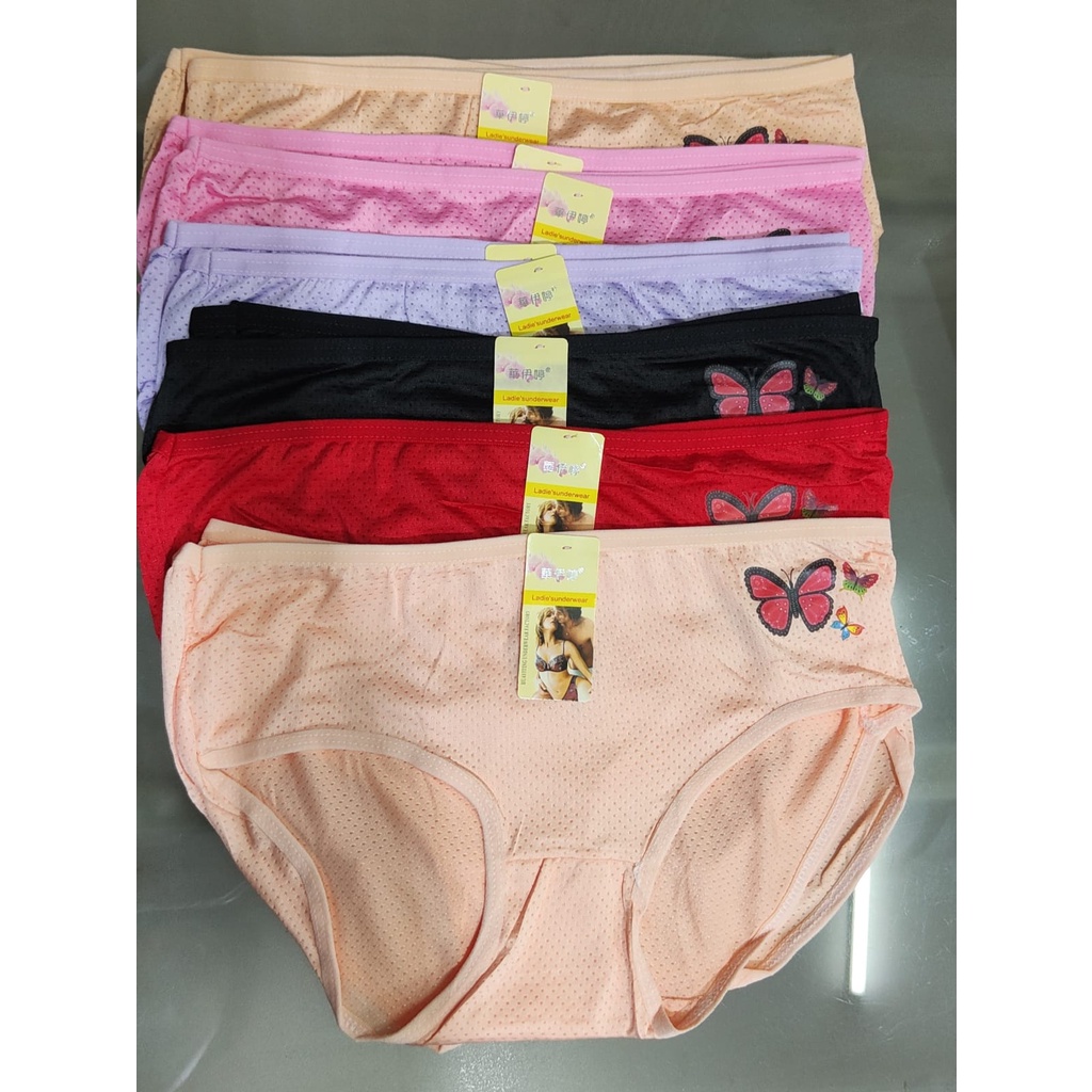 12 Pcs BEEE_91/CD LUSINAN AA/Celana Dalam Wanita Lusinan / Free size 889 299 3600 2206 3358 YDN 88013