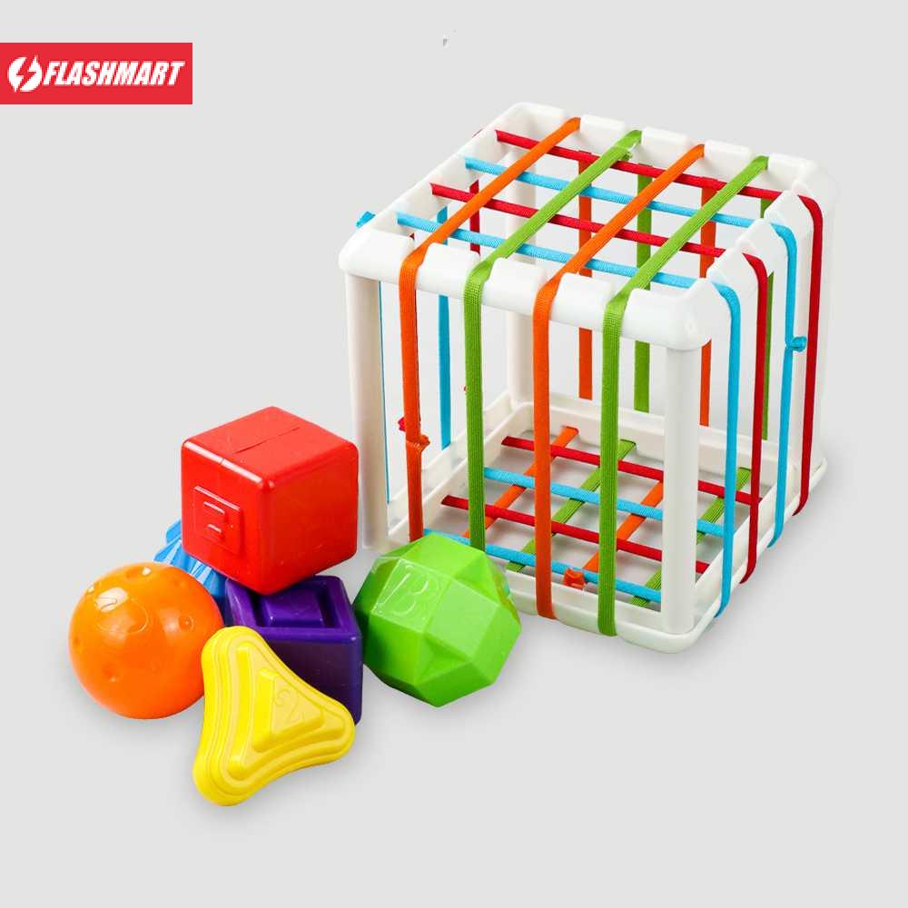 Flashmart Mainan Anak Montessori Shape Blocks Game - JK-790