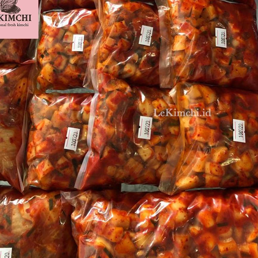 

➴ Kimchi Lobak (Kkakdugi) 500 gr - Le Kimchi Surabaya ✽