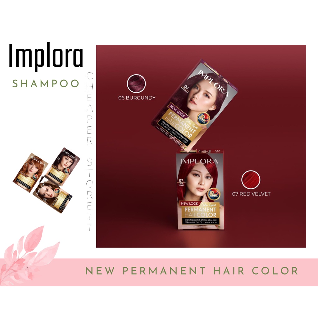 IMPLORA - Permanent Hair Color - Cat Rambut Permanen