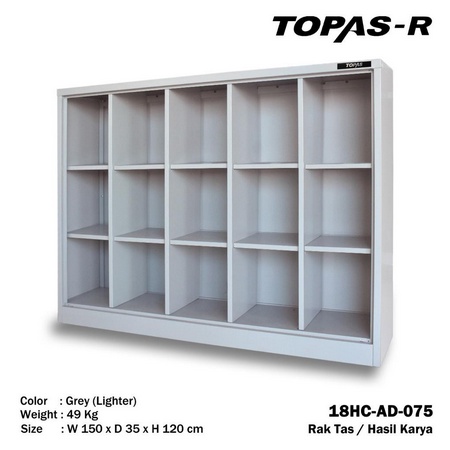 TOPAS Rak Serbaguna 18HC-AD-075 / Rak Tas / Rak Buku / Rak Besi