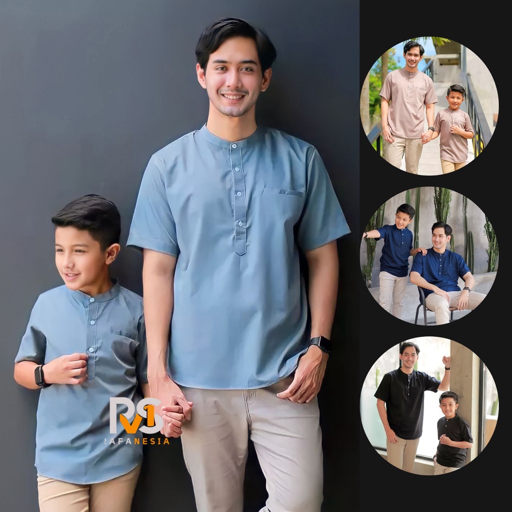 Baju koko couple ayah dan anak laki laki terbaru