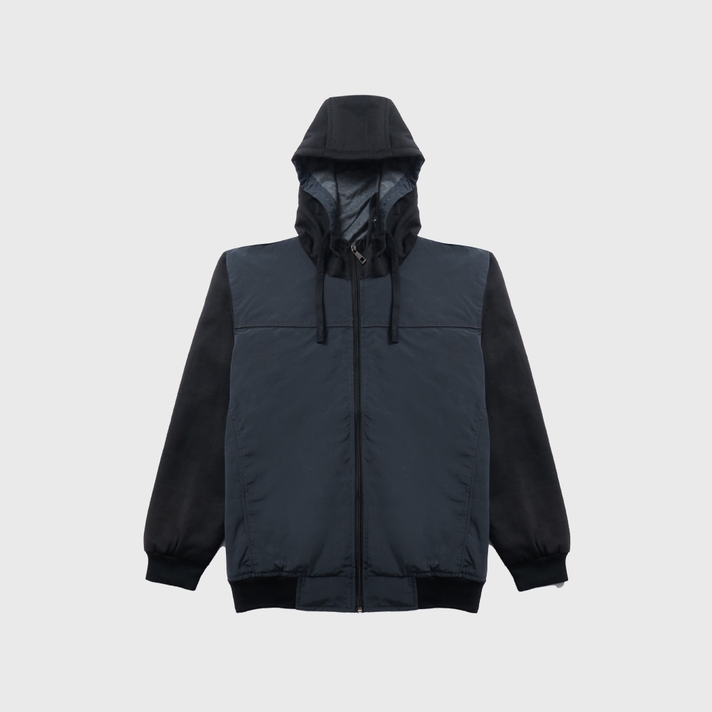 Russel Jacket Hoodie Kombinasi Fleece