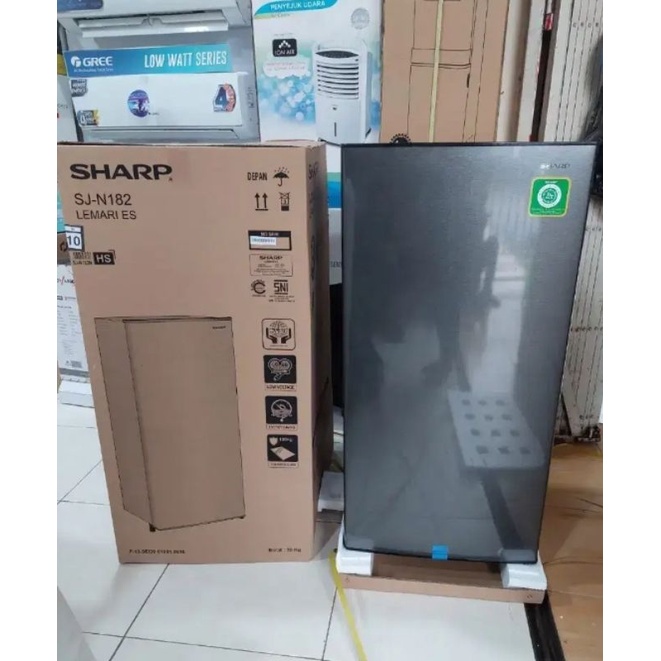 (Khusus Wilayah Palembang) Lemari Es 1 Pintu SHARP/KULKAS 1 PINTU SHARP SJ-N182N-HS Palembang