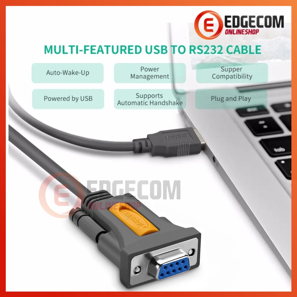 UGREEN Kabel USB to DB9 RS232 Serial Female 1.5M 20201