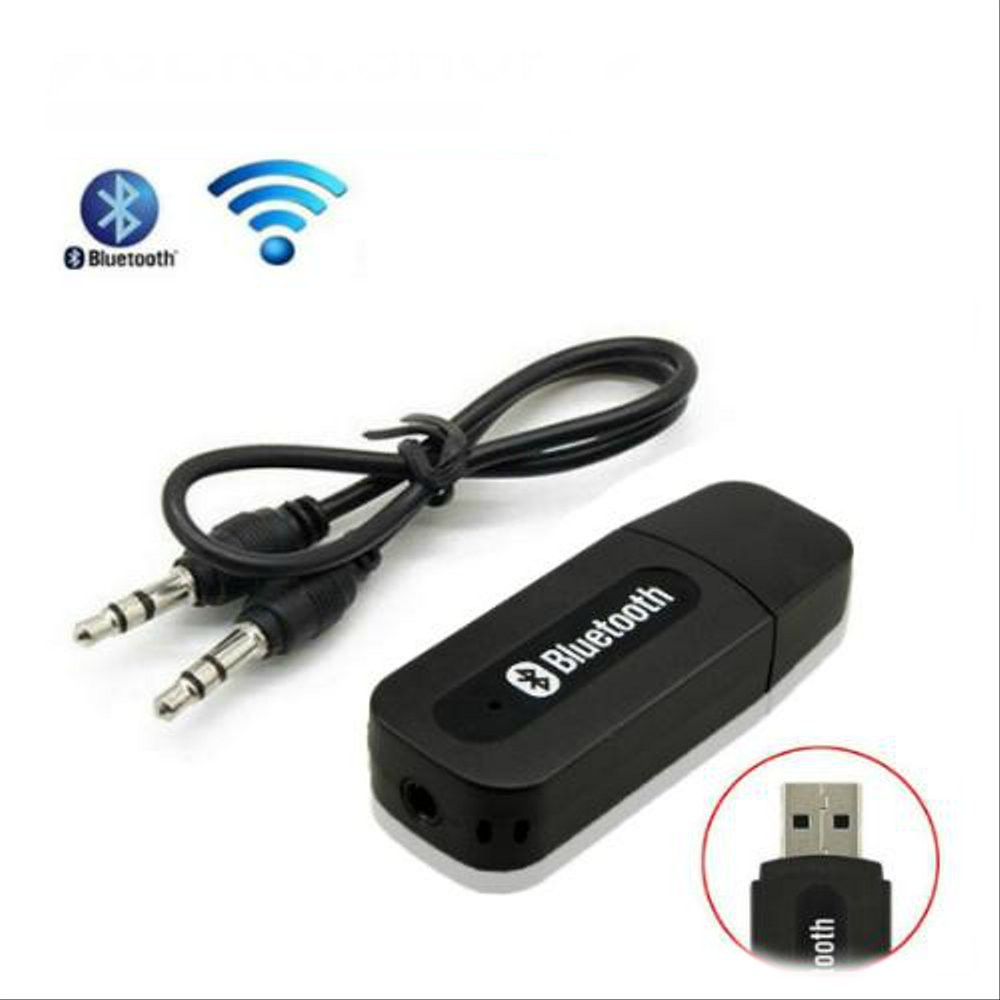 USB Wireless speaker musik HP 3.5mm reciever adapter kabel aux Perangkat / CK-02 Bluetooth Audio Receiver [MF]