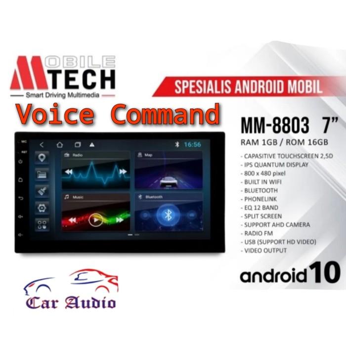 Terlaris Head Unit Android 7 Inch Mtech 8803 Voice Command Android Mtech 7"
