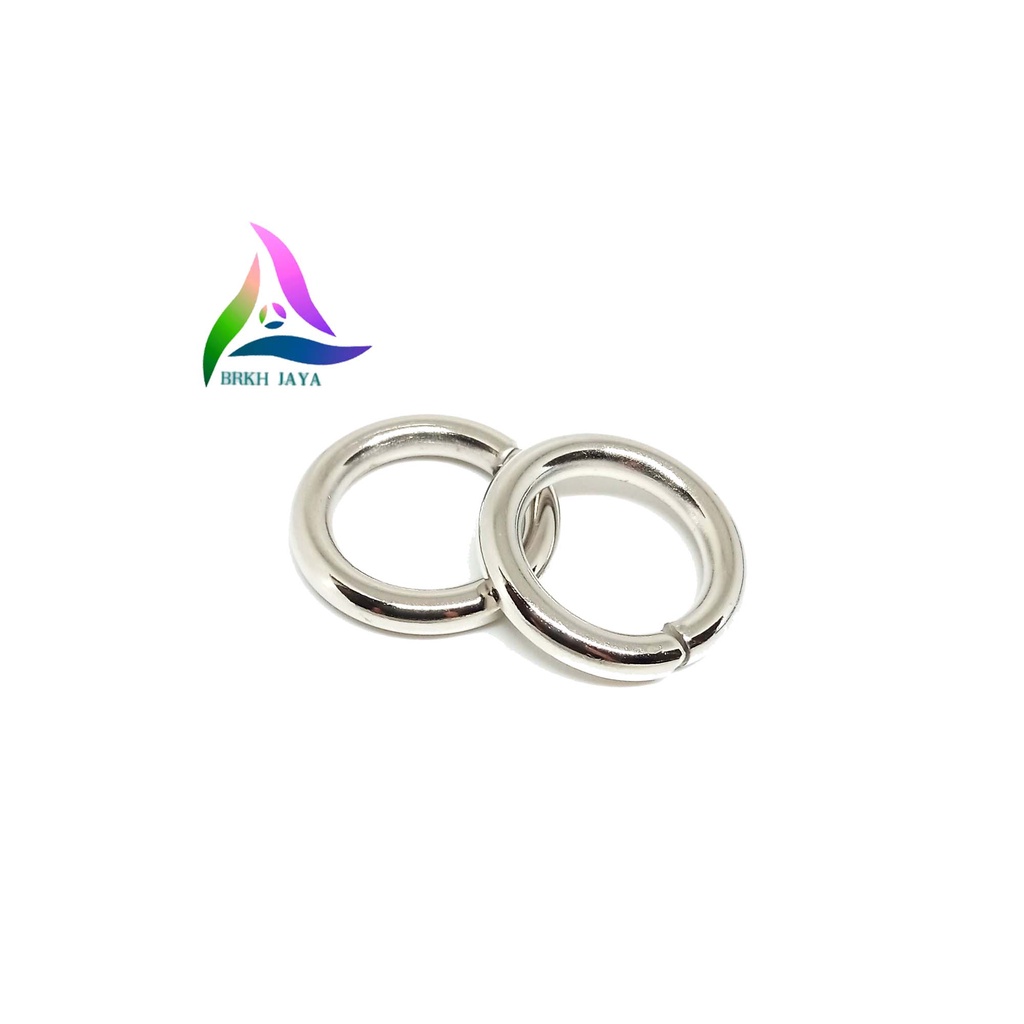 RING O BULAT BESI UKURAN 1.5 CM TEBAL NIKEL