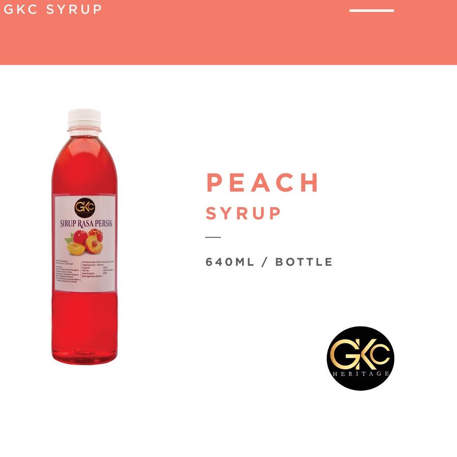 

♩ Sirup Peach / Persik Syrup Minuman GKC Heritage 640 ml (Import Quality) ♡