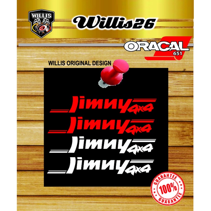 TERMURAH sticker stiker mobil suzuki jeep jimny katana 4x4 off road