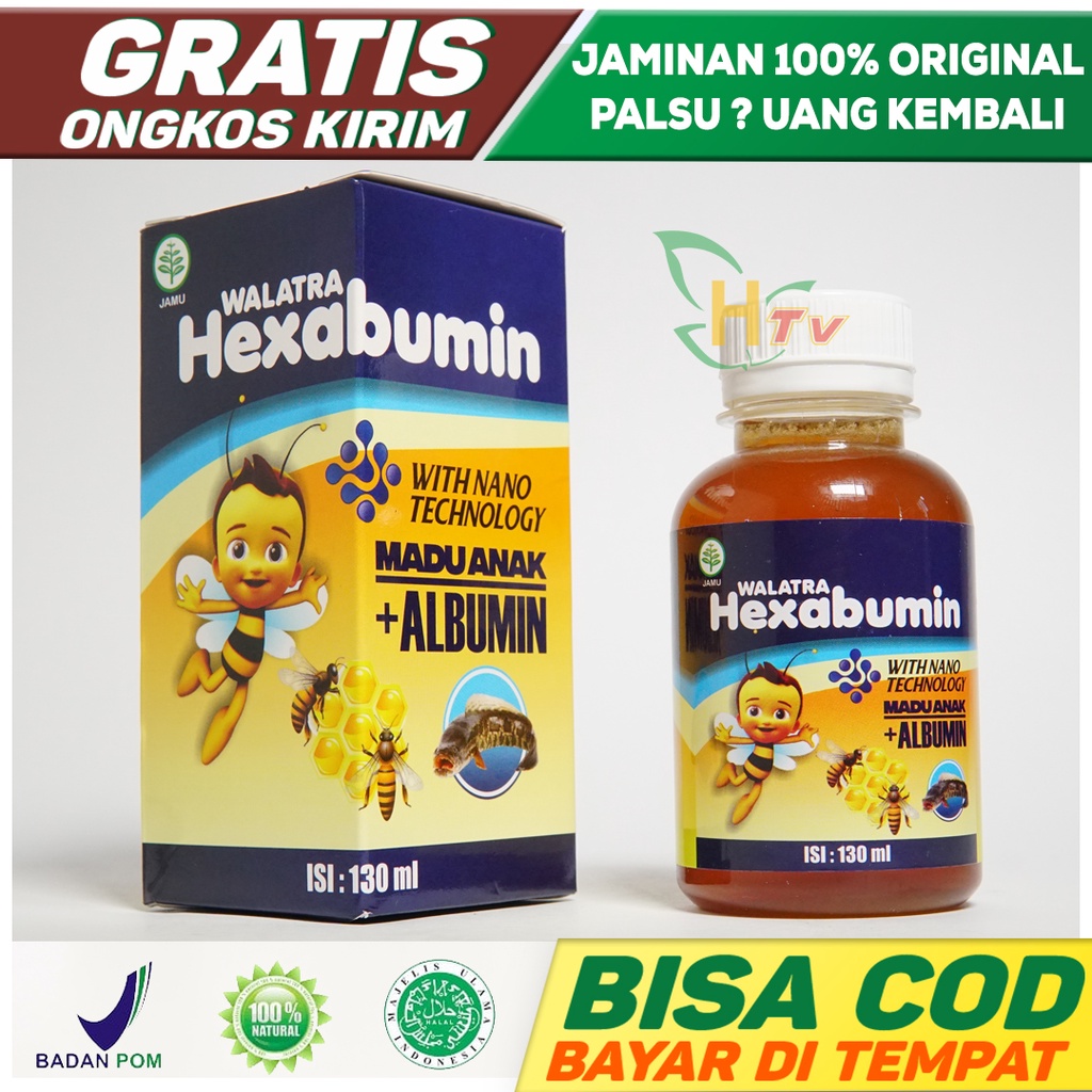 Hexabumin Obat Demam Anak - Penurun Panas Tinggi - Obat Meningkatkan Imunitas Sistem Kekebalan Tubuh