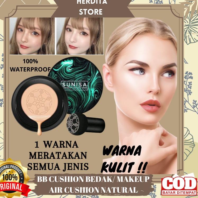 ✈ Bedak Glowing Tahan Lama Anti Air - Bedak Cushion Original Tahan Lama ☪