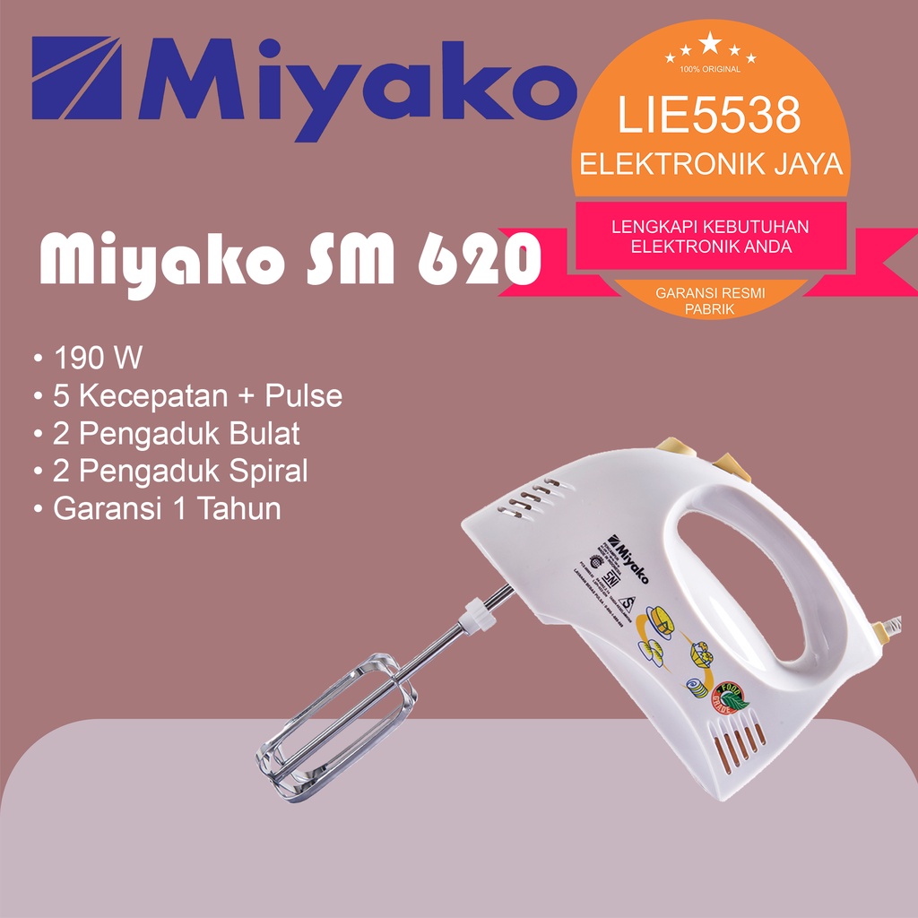 Mixer Hand Miyako HM 620 / HM620 Free Packing