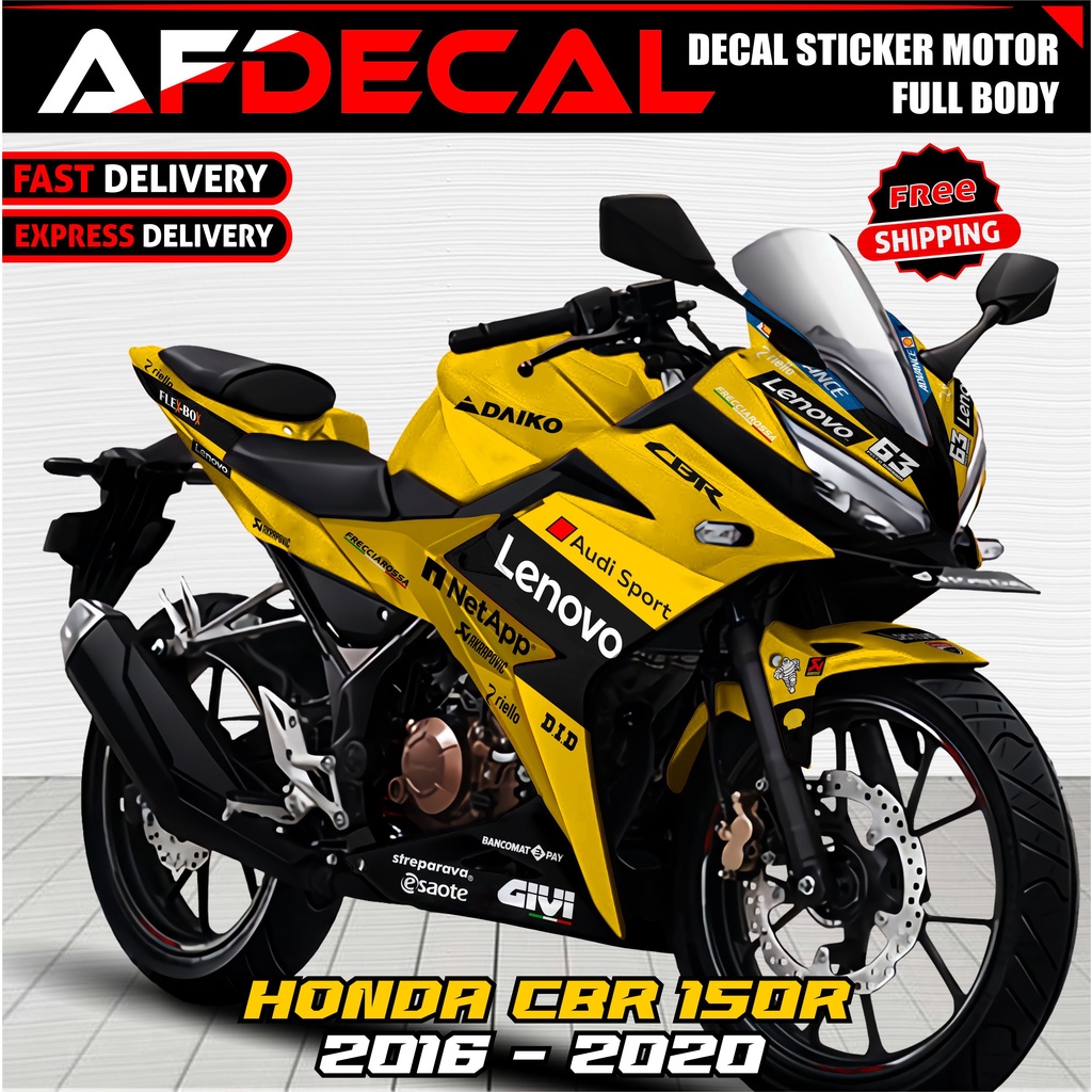 decal stiker motor honda cbr150r new facelift full body stiker decal cbr150r new facelift