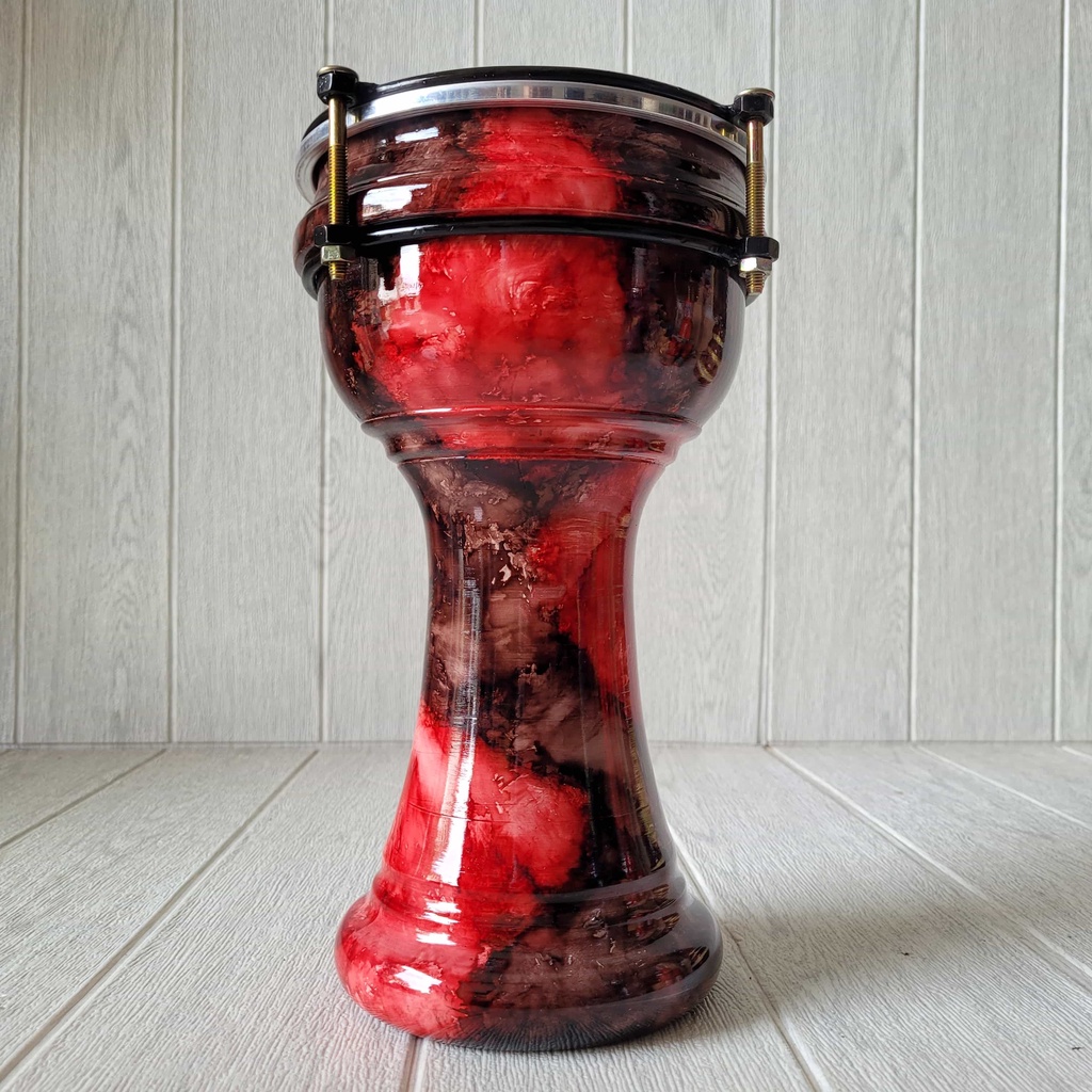 Calti Darbuka Dumbuk Anak Motif Marmer Merah Ukuran 6 inch Termurah Kualitas Terbaik Bergaransi