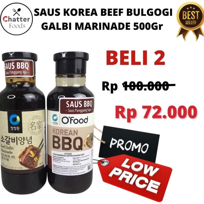 

Beef bulgogi / Galbi Marinade Saus Korea / Spicy /Bumbu 500gr saus BBQ