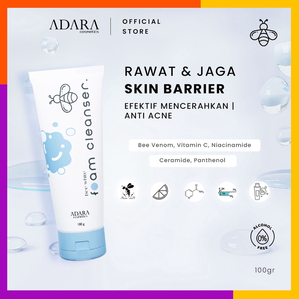 Adara Bee White Foam Cleanser BPOM