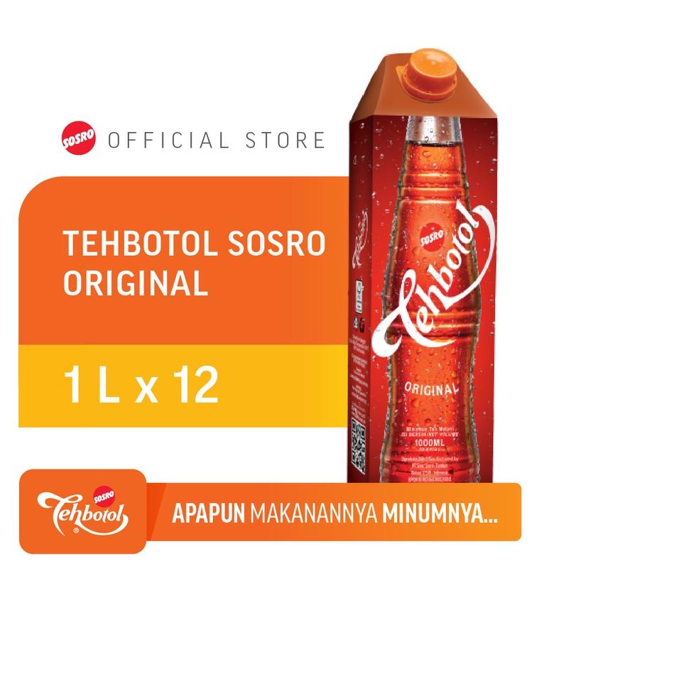 

♖ Tehbotol Sosro Kotak 1 liter isi 12 Pcs ✤