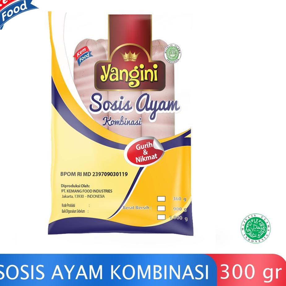

➻ Yangini Chicken Sausage - Sosis Ayam Kombinasi Isi 6 pcs (300 gr) ♣