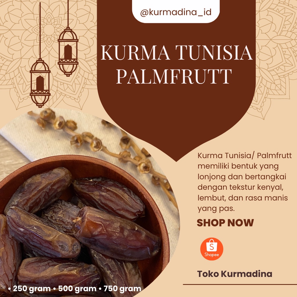 

Kurma Tunisa Palm Frutt 250 gram