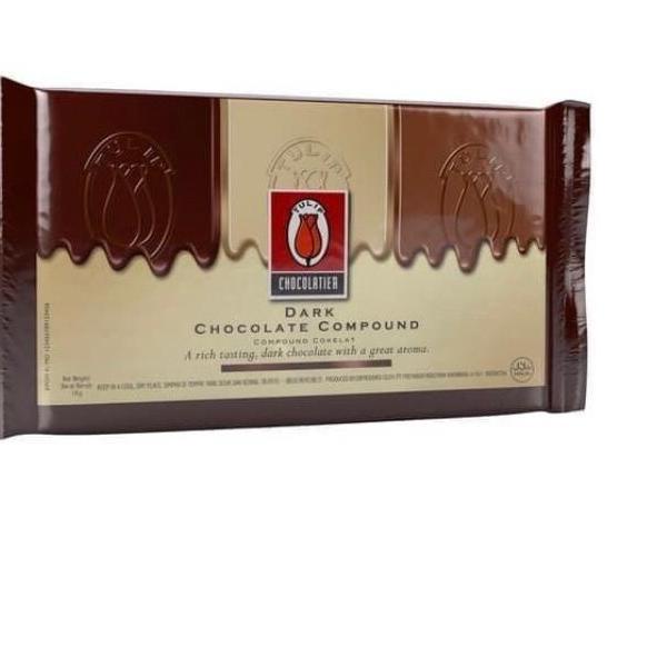 

☪ Tulip Dark Chocolate Compound - Coklat Tulip 1kg !! ♢