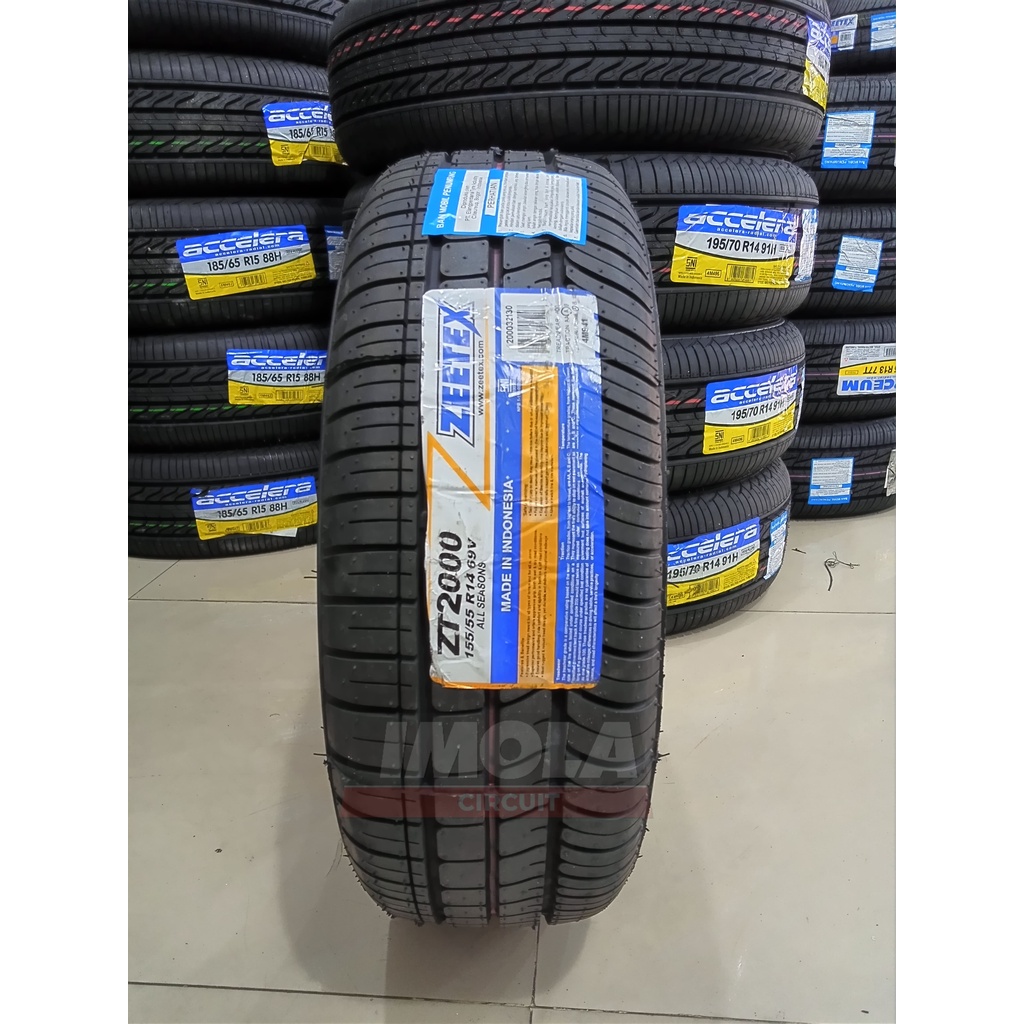 Ban mobil ring14 ukuran 155 55 R14 merk Zeetex ban mobil tubles murah ring 14 tubles