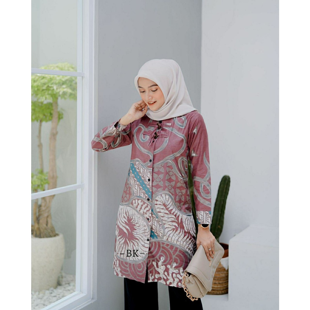 [ BISA COD ] Blouse Batik wanita | Seragam Kantor | By batikid