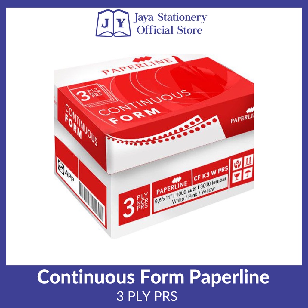 

[BISA COD] Kertas Continuous Form 3 Ply 9,5x11"/2