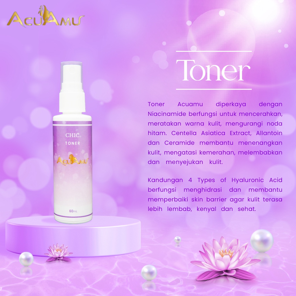 ACUAMU FACIAL TONER BRIGTHENING | TONER PENCERAH WAJAH